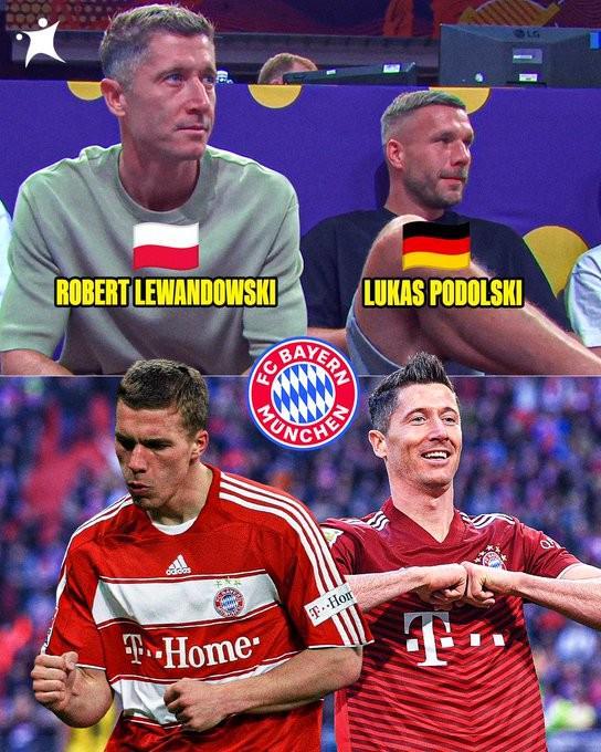 遗憾见证失利,莱万和波多尔斯基观战男篮欧锦赛波兰对法国一战